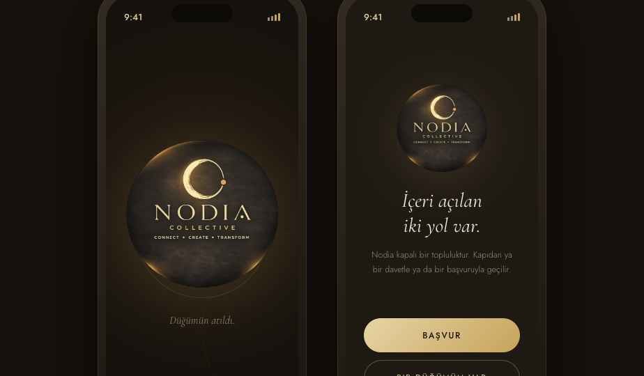 Nodia Collective kürate topluluk uygulaması